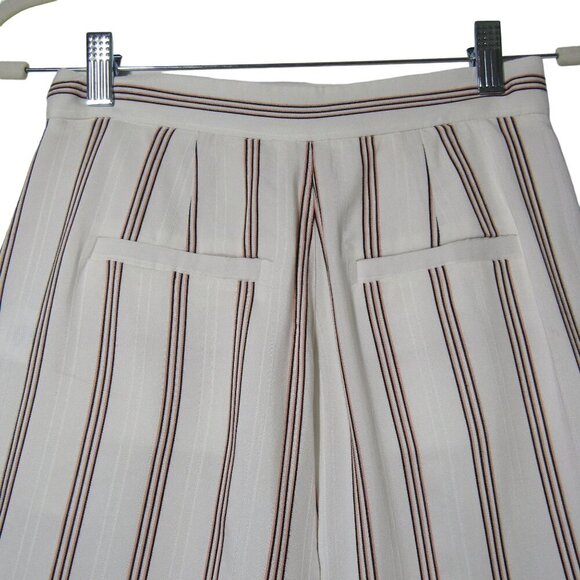 JOIE NWT Striped Carvel  Shorts Cream Porcelain Beach Coastal Preppy 2 MSRP $178 - Picture 4 of 8